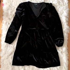 Miss Selfridge black velvet dress